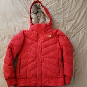 Pink Northface coat, womens